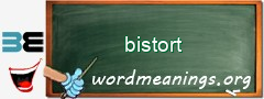 WordMeaning blackboard for bistort